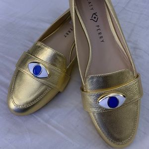 Katy Perry The Harper Golden Eye Loafers Size 10